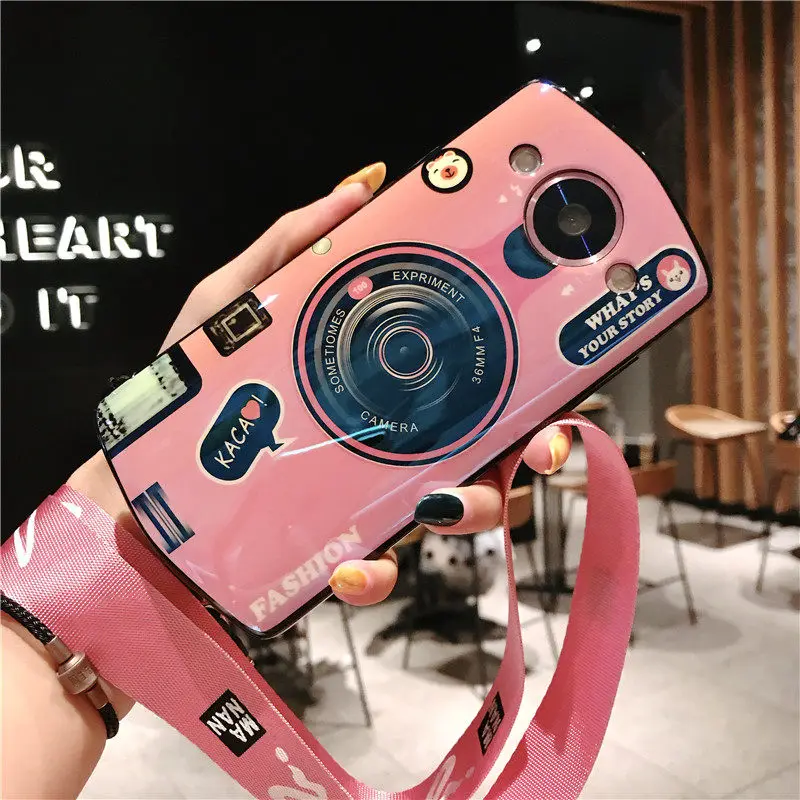 Ретро чехол для камеры Meitu T9 T8 T8S силиконовый милый чехол-подставка M6 M8 M8S V6 чехлы с