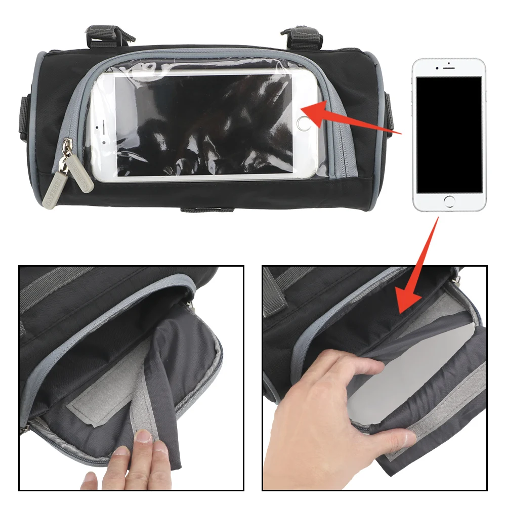 

Motorcycle Accessories Container Mobile phone Touch Screen Storage Bag Motorcycle Electric Car Front Handlebar Storage Bag