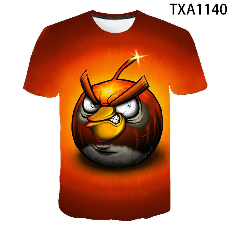 

2020 New Summer Printed 3D T-Shirt Birds Men Women Children Summer Cool Fashion Streetwear Boy Girl Kids Tops Tee