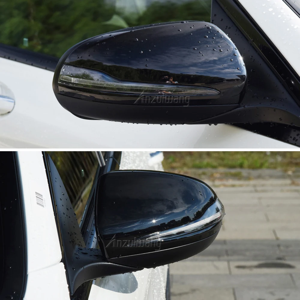 

Черные боковые зеркальные колпачки для Mercedes Benz W205 W222 W213 W238 X205 X253 C217 W463 C253 W253, сменная крышка C S GLC E G класса AMG