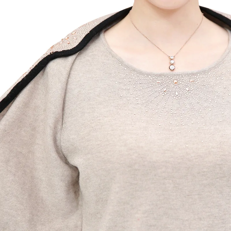 Женский кашемировый свитер теплый вязаный винтажный blusa tricot 2019 осень зима плюс