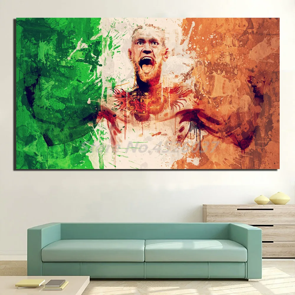 Conor McGregor Canvas Abstract Prints Picture Modular Paintings For Living Room Poster On The Wall Home Decor | Дом и сад