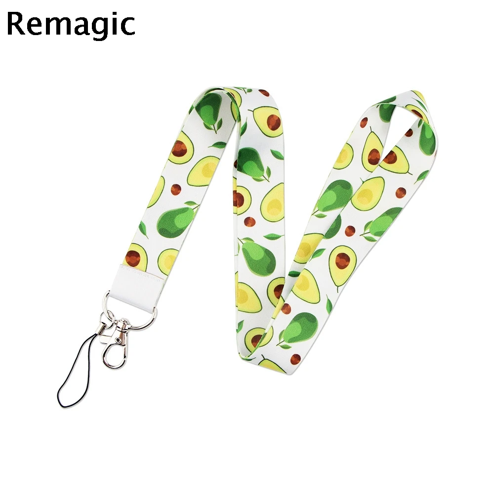 Авокадо творческих шнурки держатель для карт студентов с завязками на шее