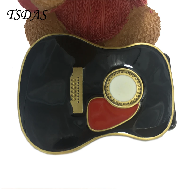 Бесплатная доставка металлический музыкальный ремень пряжки гитара модель