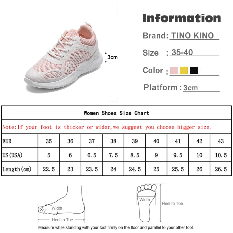 

Women's Lace Up Sneakers Woman Mesh Fabric Shoes Spring Casual Mix Colors Vulcanize Female Fashion Platform Ladies New Walking