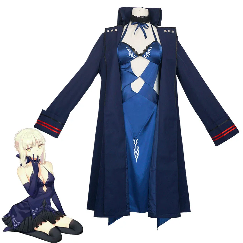 Аниме Fate Stay Night EXTRA FGO сабля для косплея Alter Arturia платье Пендрагона Униформа пальто