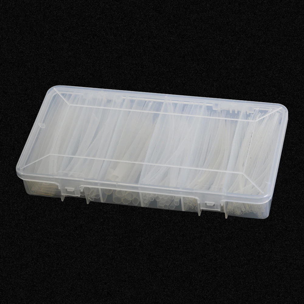150Pcs Clear 100mm Polyolefin Shrinking Assorted Heat Shrink Tube 2:1 Wrap Wire Cable Transparent Insulated Sleeving Tubing Kit |