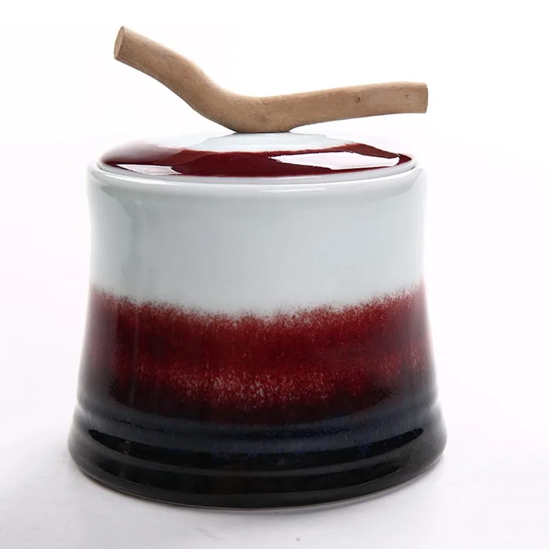 Художественная чайная банка керамический контейнер для хранения китайские