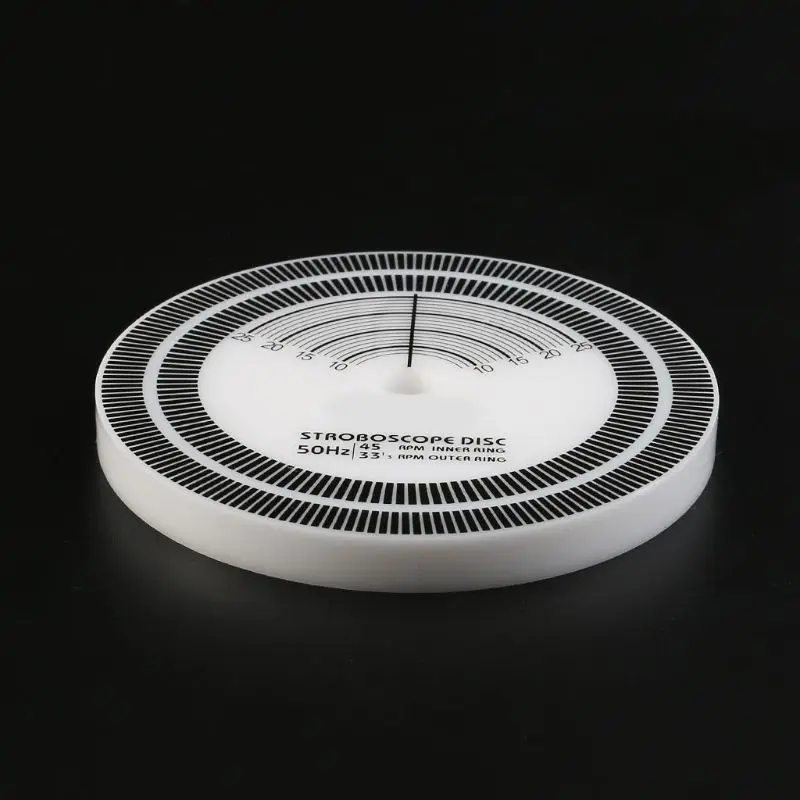 

For LP Vinyl Record Turntable Phono Tachometer Calibration Distance Gauge Protractor Disc Stabilizer