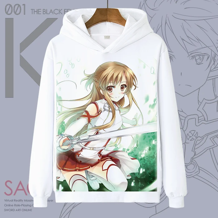 Толстовка с капюшоном и изображением аниме меча онлайн свитшот куртка для мужчин