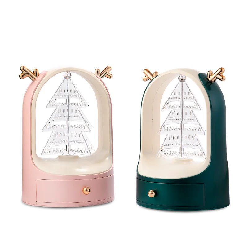 

Antler Light Luxury Jewelry Storage Box, Jewelry Necklace Ring Earrings Multi-layer Rotatable Storage Rack Jewlery Organizer