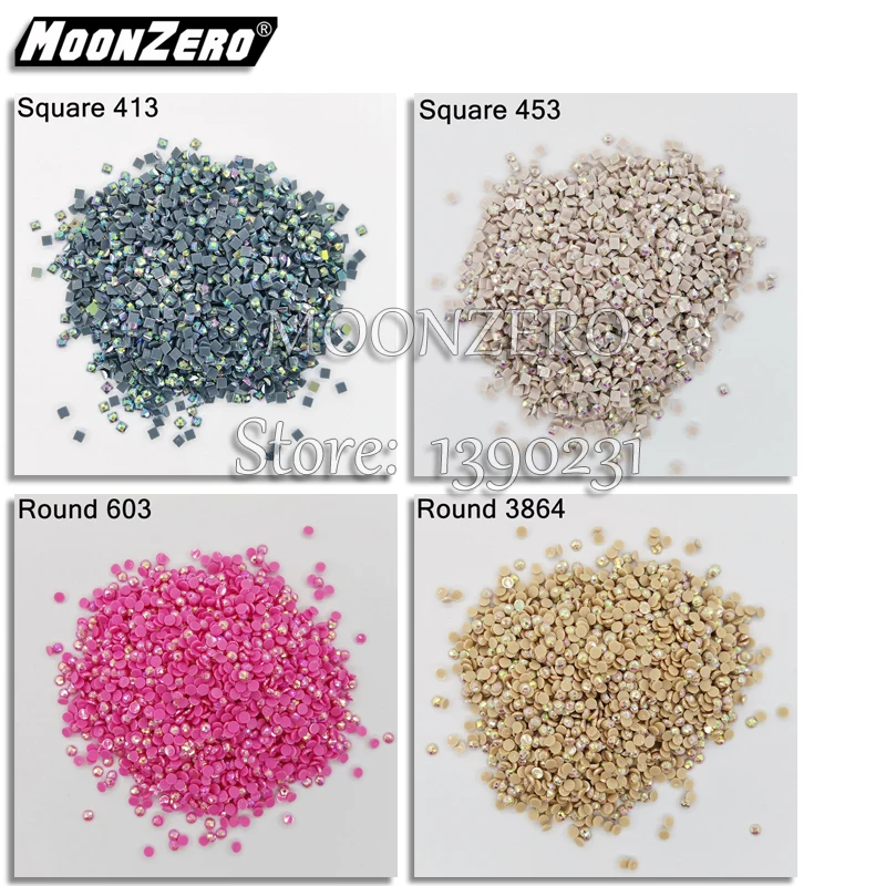 5D Алмазная вышивка из квадратных AB Цветной Алмазный с гальваническим покрытием