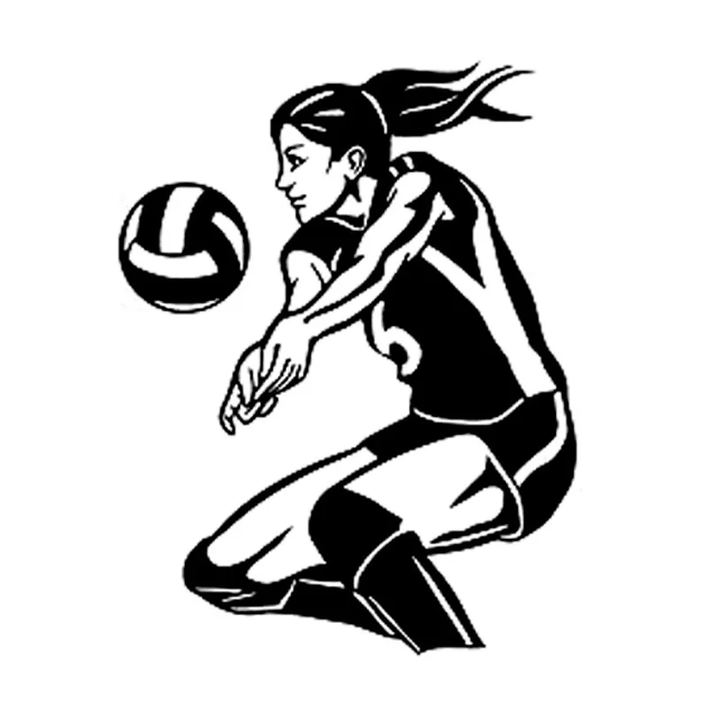 

Car Stickers Decor Motorcycle Decals Fashion Volleyball Fitness Decorative Accessories Creative Waterproof PVC,16cm*12cm