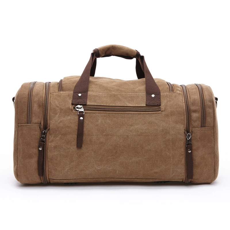 High Quality Men's Canvas Travel Bag Portable Leisure Fitness Bag Business Travel Duffle Bag Large Capacity Travel Luggage Bag