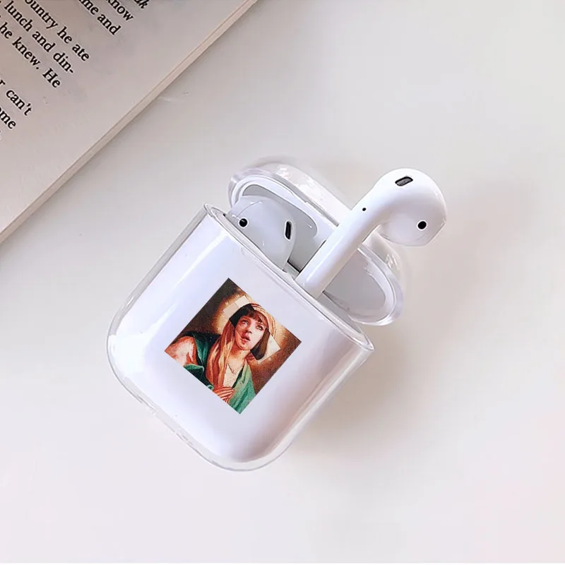 Забавный абстракционный узор для Airpods Pro чехол Роскошный прозрачный Bluetooth наушники защитный чехол для air pods 3 жесткий чехол
