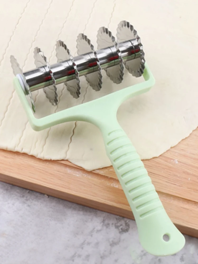 

Rolling Dough Cutter Stainless Steel Pizza Wheel Pasta Cookie Biscuit Scraper Slicer Fondant Cake Mold Baking Pastry Tools