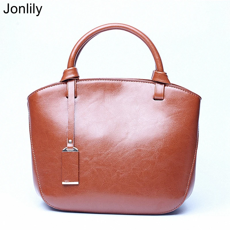 

Jonlily Women Genuine Leather Shoulder Bag Female Fashion Messenger Crossbody Bag Elegant Handbag Tote Teens Daybag Purse -KG465