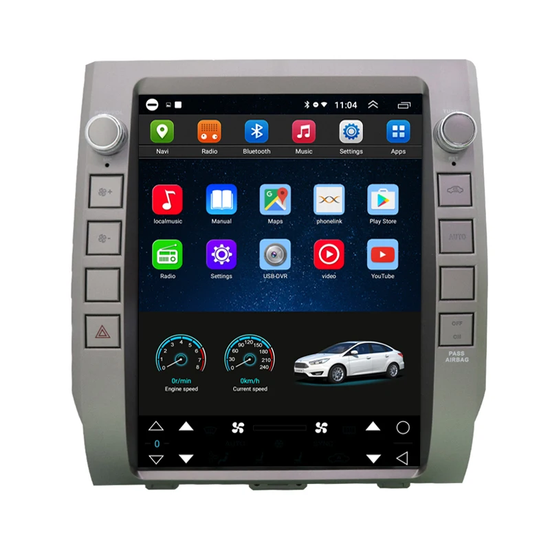 Автомобильный радиоприемник 12 1 дюйма в стиле tesla android стерео экран для Toyota Tundra