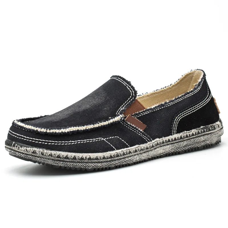 

Summer New Men's Canvas Boat Shoes Outdoor Lightweight Convertible Slip On Loafer Fashion Casual Flat Non-Slip Deck Shoes hh8
