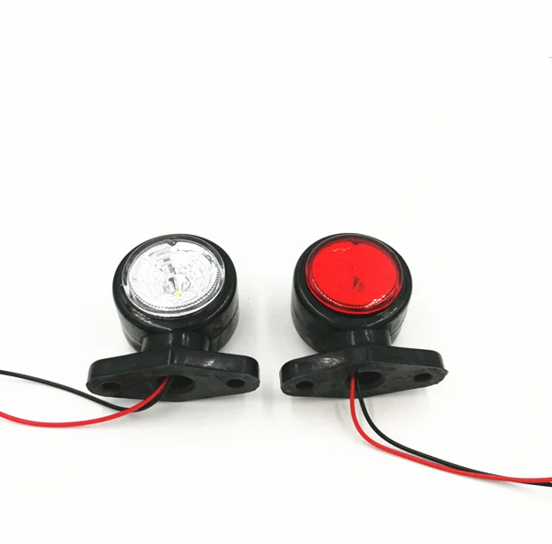 1 пара 2 ''10-30 V светодиодный резиновый стебель световые маркеры Контурные лампы индикаторные огни внешние фонари заднего хода для прицепов грузовых автомобилей