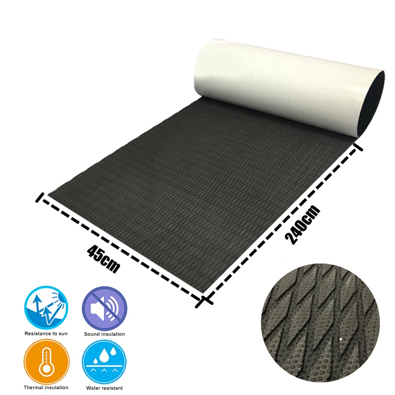 

Eva Teak Decking For Boat Surfboard Deck Pad Yacht Marine Flooring 45X240Cm