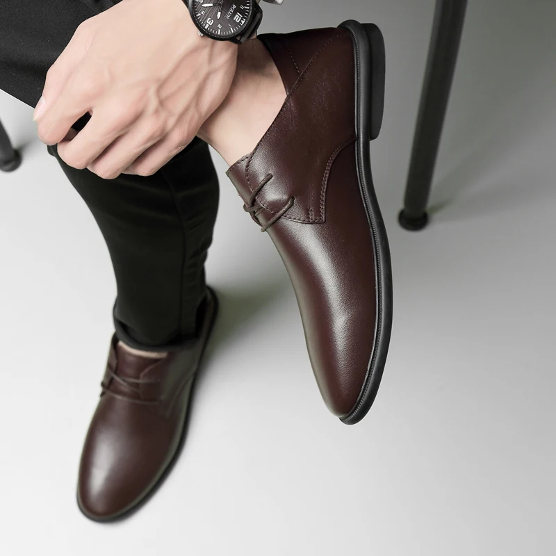 

Black Casual Shoes Casual Shoes Men Leather Fashion 2020 Sneaker Mens Leisure Sports New Breathable Man Sneakers