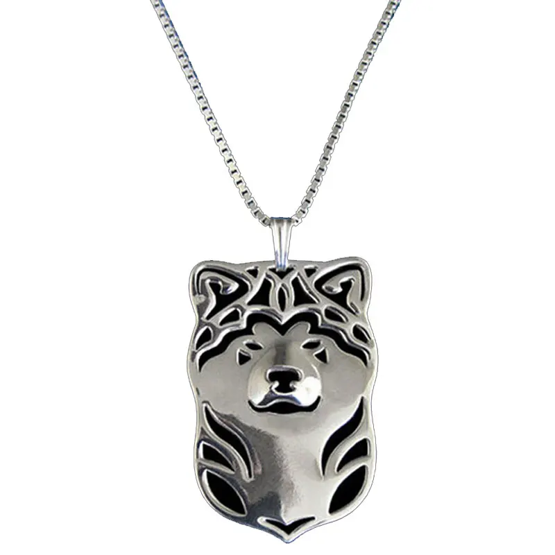 Akita Inu подвесные ожерелья с животными Очаровательное ожерелье для щенка