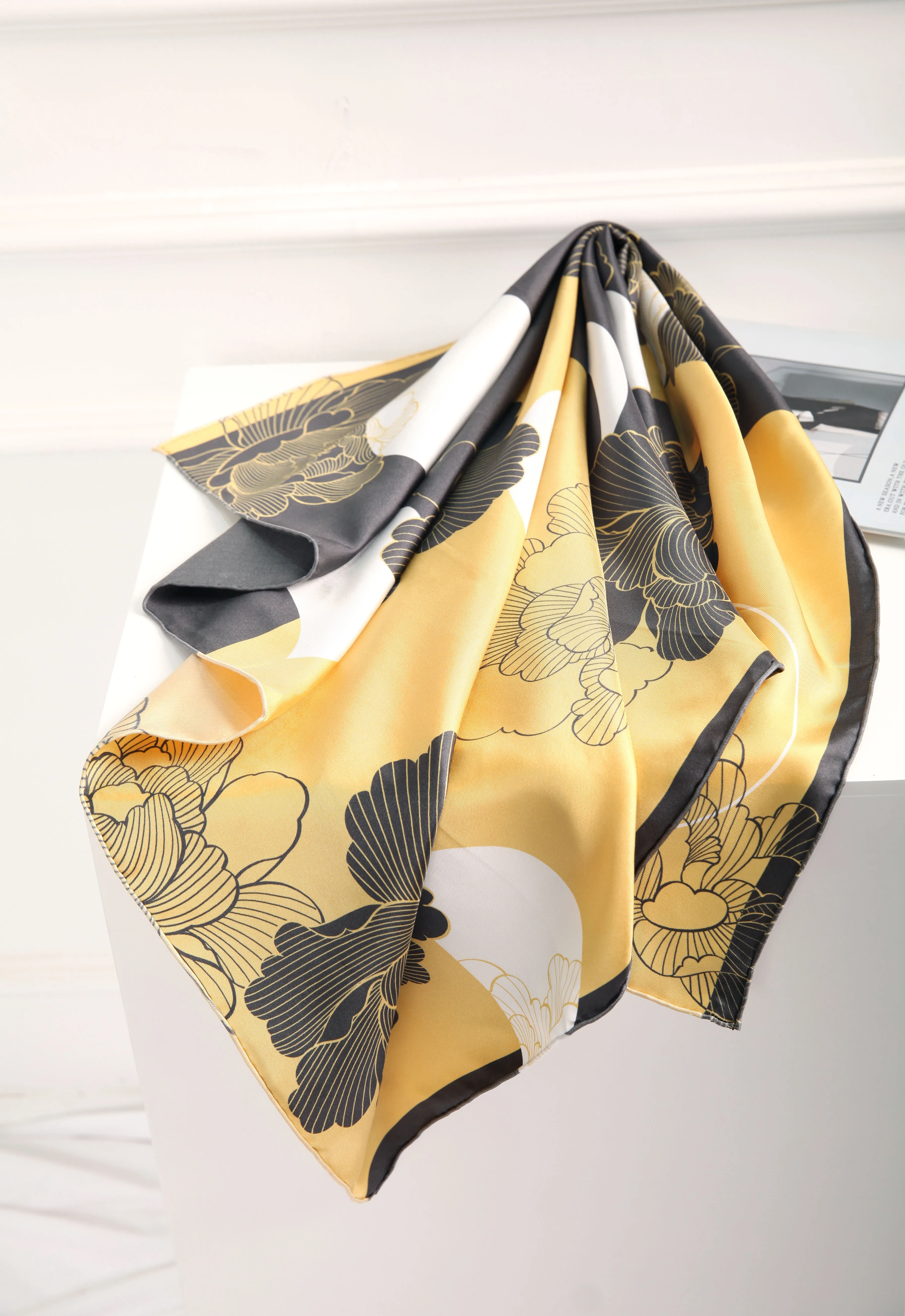 Элегантный бренд ручной работы 100% саржевый шелковый шарф TWIC-10402 от AliExpress RU&CIS NEW