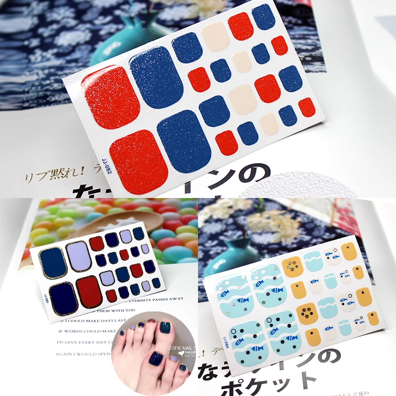 Новые модные женские наклейки для ногтей цветные клейкие обертывания маникюрные