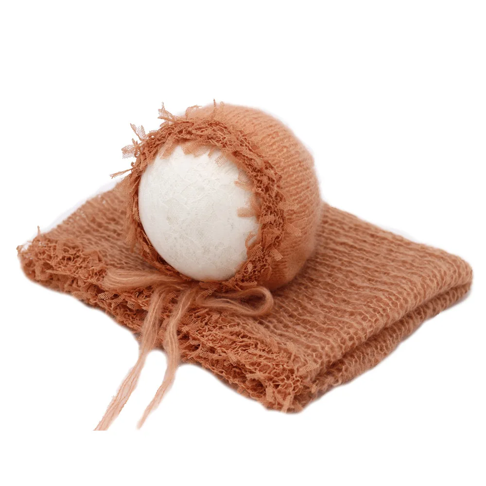 Реквизит для фотосъемки новорожденных одеяло мохеровая оберточная пеленка