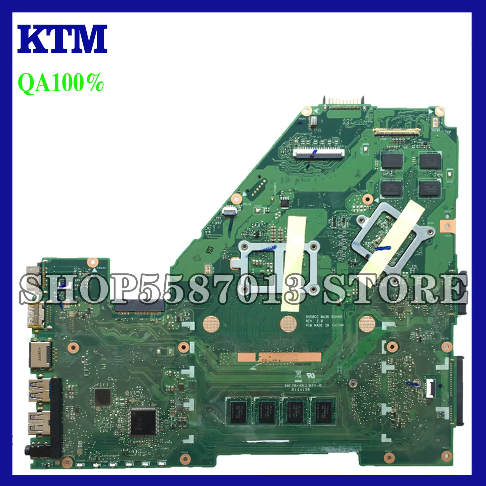 

KEFU X550CC For ASUS X550CC X550CL Laptop Motherboard Y581C Mainboard REV2.0 with graphics card i5 cpu work 100% Test