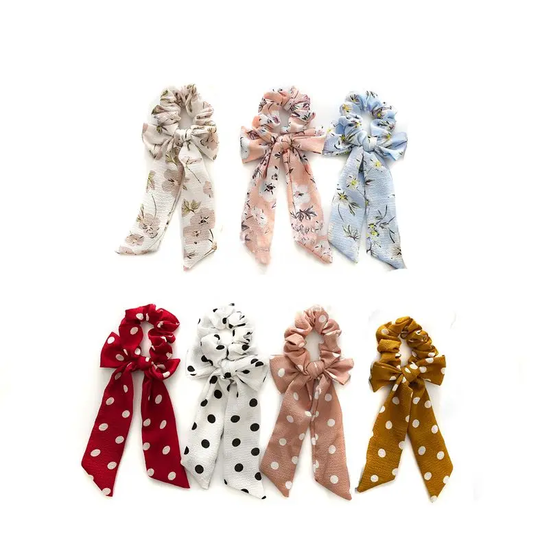 Женские резинки для волос с бантом в богемном стиле винтажные милые модные