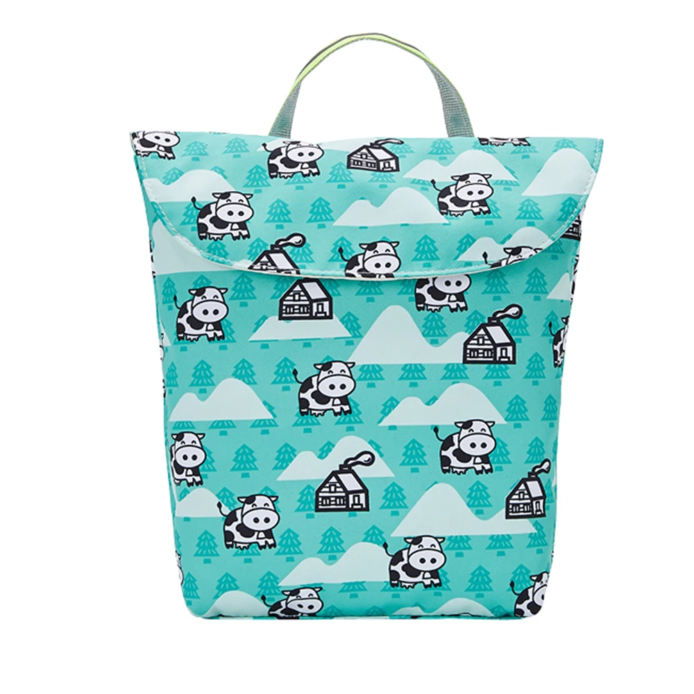 

Baby Diaper Bag Organizer Reusable Waterproof Fashion Prints Wet/Dry Cloth Bag Mummy Storage Bag Travel Nappy Bag