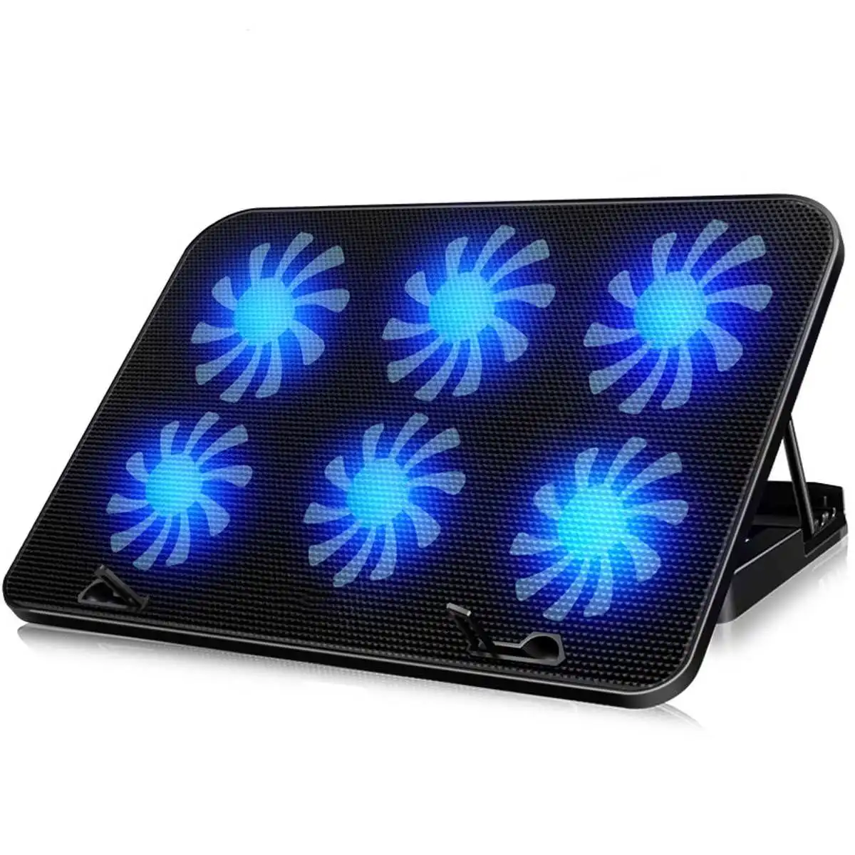 

S SKYEE USB Port 6 Cooling Fans Laptop Cooler Notebook Adjustable Angle Stand Holder Dual USB Ports Laptop Cooler home use