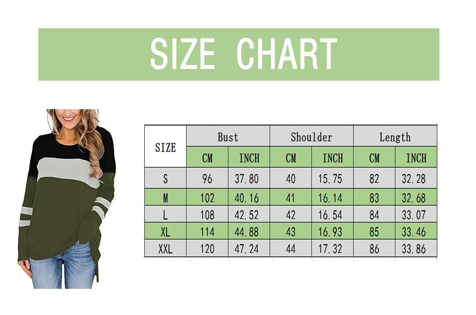 

Vintage Womens Solid Long Sleeve Irregular Sweatshirt Strip Print Patchwork Pullover Tops Blouse Moletom Lady