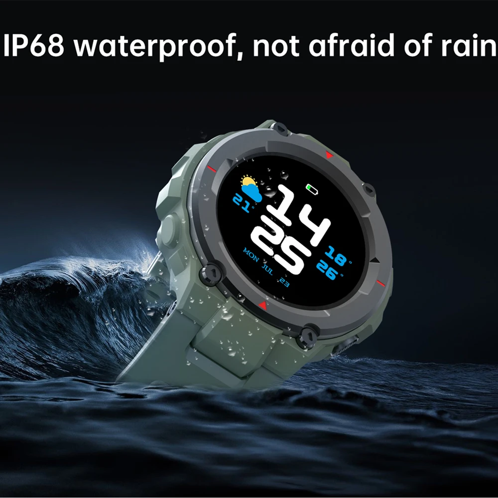 Смарт-часы ALLCALL мужские водостойкие IP68 1 28 дюйма Bluetooth | Электроника
