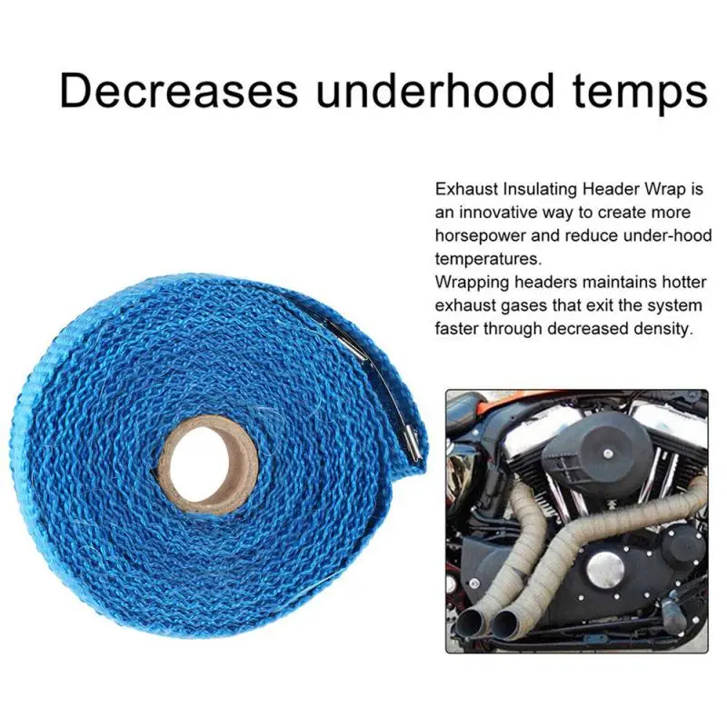 5 м автомобильные мотоциклы выхлопная труба тепловая упаковка крышки для