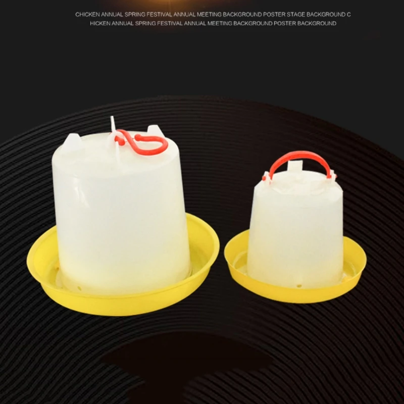 

Automatic Chick Waterer Hanging Chicken Water Feeder Durable Plastic Poultry Drinker 1.5L 4L 6L 8L 10L Watering Supplies