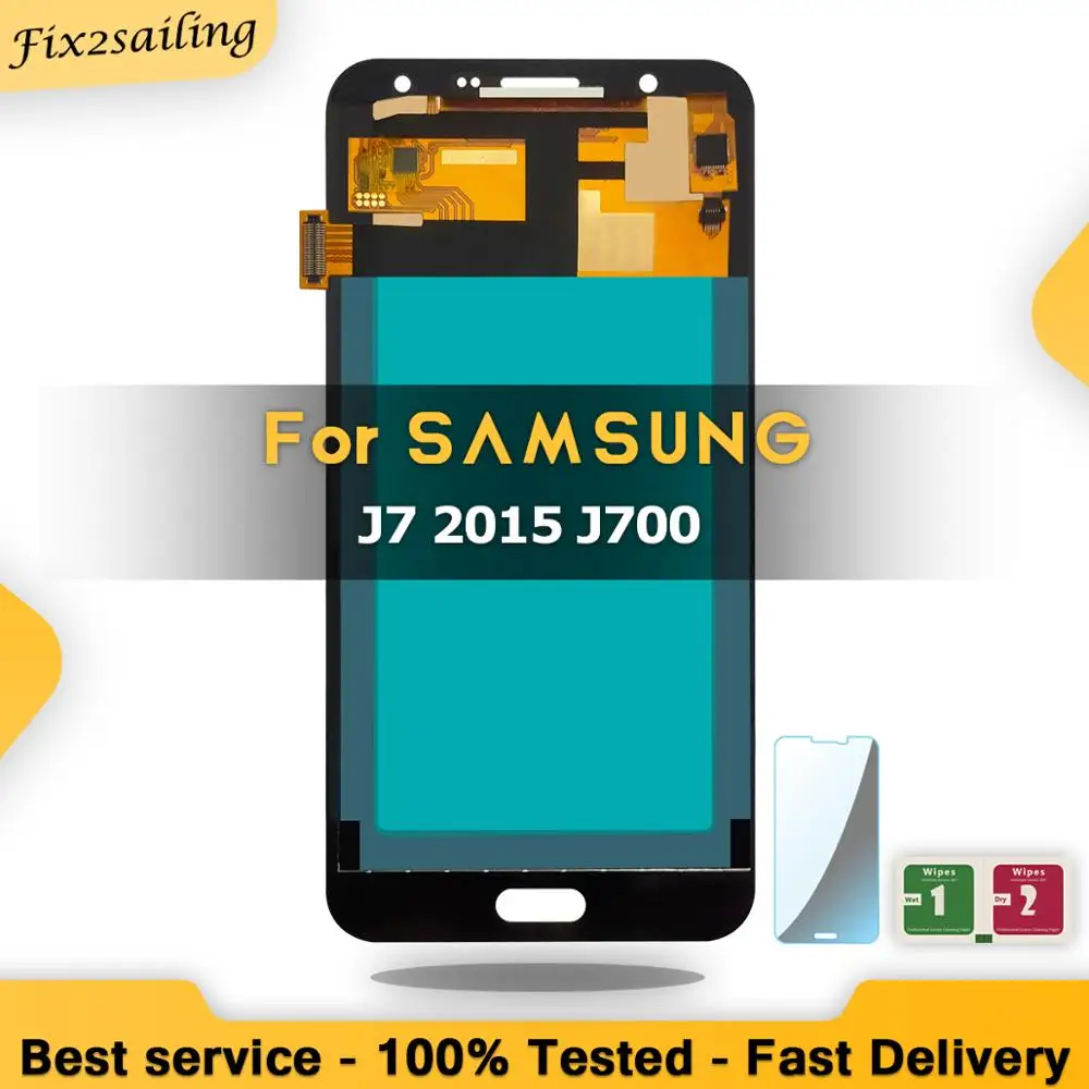 Копия-OLED LCD экрана для Samsung J7 2015 J700 SM-J700F J700M J700H/DS дисплей сенсорный экран