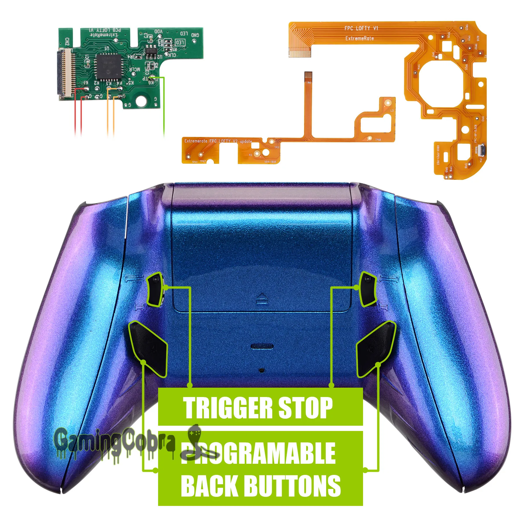 Экстремальный Хамелеон Фиолетовый Синий Lofty программируемый набор Remap &amp Trigger Stop