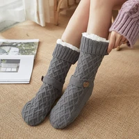 christmas socks autumn and winter womens room socks snow socks thickened fleece lined home sleeping socks carpet foot sock