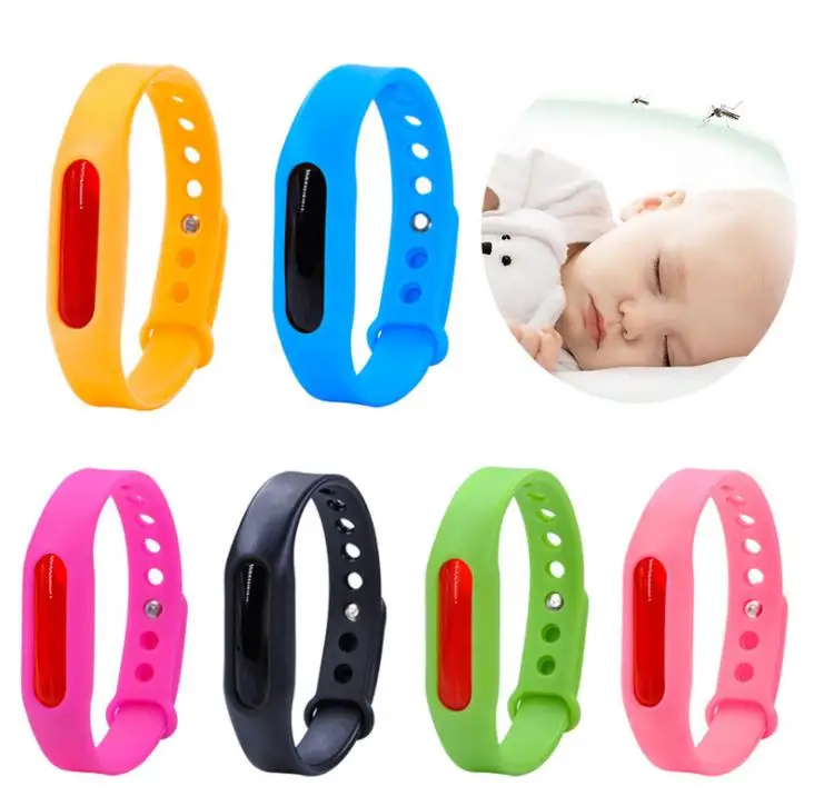 

Waterproof Candy Jelly Color Mosquito Repellent Band Bracelets Kids Silicone Hand Wrist Band Anti Mosquito Ring Wholesale