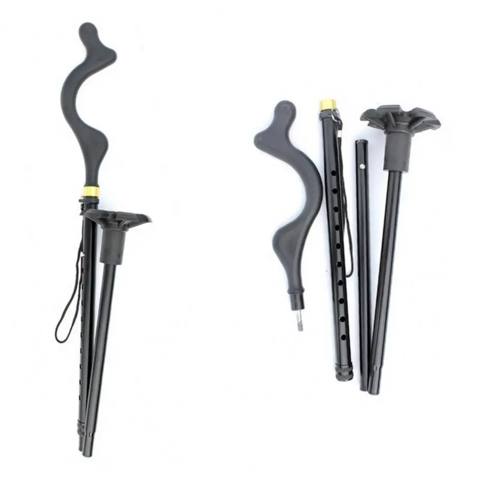 

Hiking Folding Trekking Pole Adjustable Collapsible Walking Stick Alpenstock