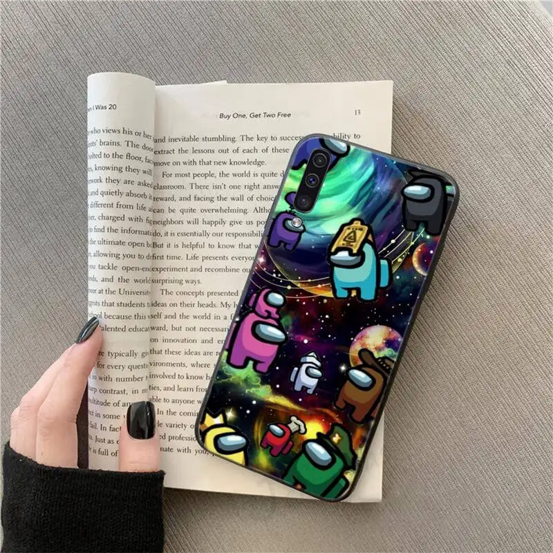 

Hot Mobile Game Among Us Phone Case For Samsung galaxy S 9 10 20 A 10 21 30 31 40 50 51 71 s note 20 j 4 2018 plus