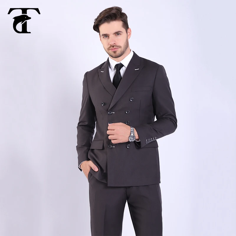 Повседневный деловой офисный двубортный Свадебный Мужской костюм Terno Masculino