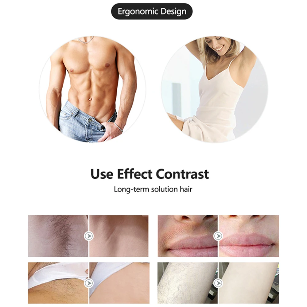 

New Laser Epilator 900000 Flash IPL Hair Removal Permanent For Women Painless Photoepilator Depiladora Facial Hair Remover