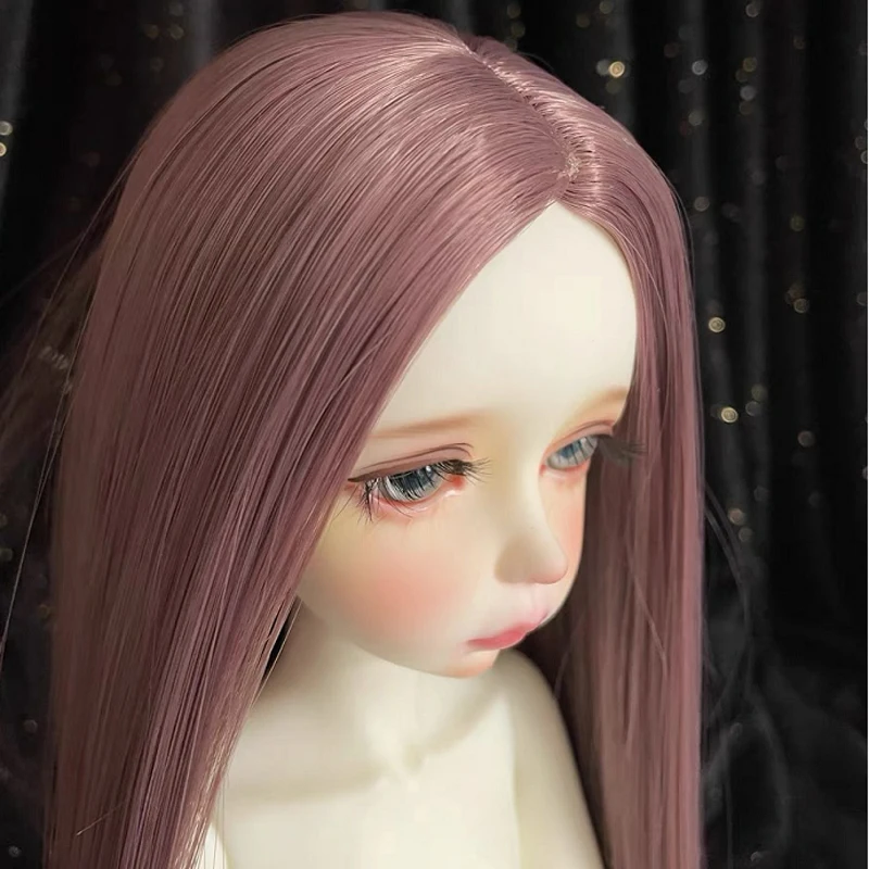 Волосы для шарнирной куклы длинные прямые высокотемпературные 1/3 1/4 1/6 1/8 MSD SD Yosd |