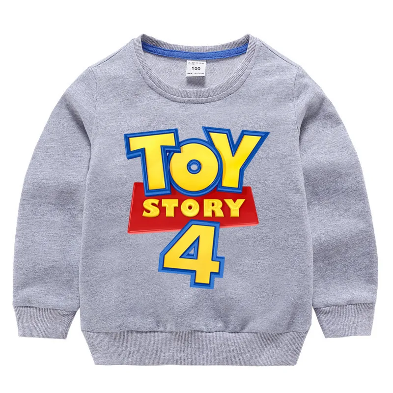 Детские хлопковые толстовки с капюшоном принтом История игрушек и 4 принтами