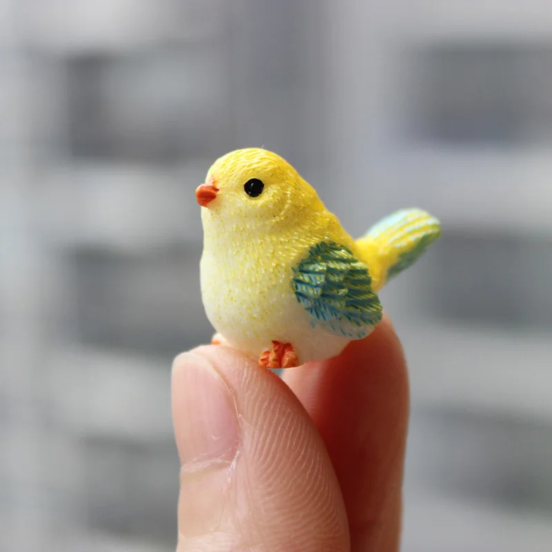 Миниатюры BAIUFOR кавайные фигурки супер мини-птицы сделай сам террариумы сказочные