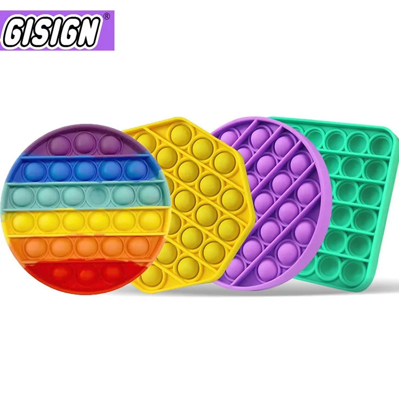 

Push Bubble Pop It Fidget Toys Sensory Autism Special Needs Anti Stress Reliever Squeeze Antistress Toy Relieve Help Recover